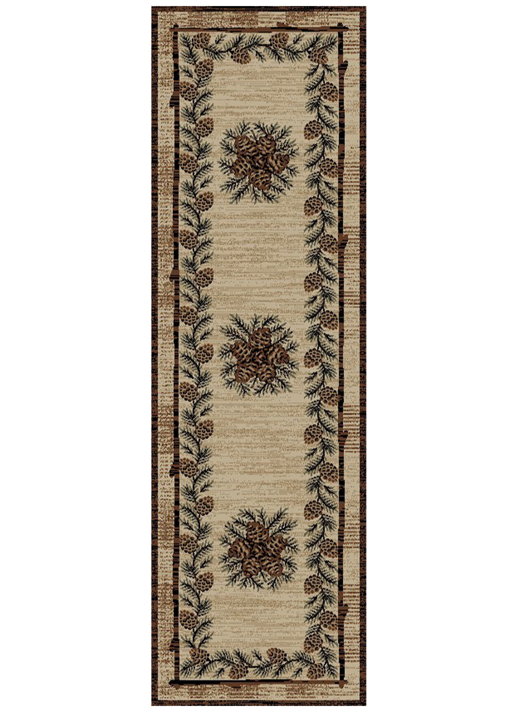 American Destination Greensboro Brown Area Rug