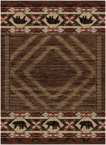 American Destination Hartland Brown Area Rug
