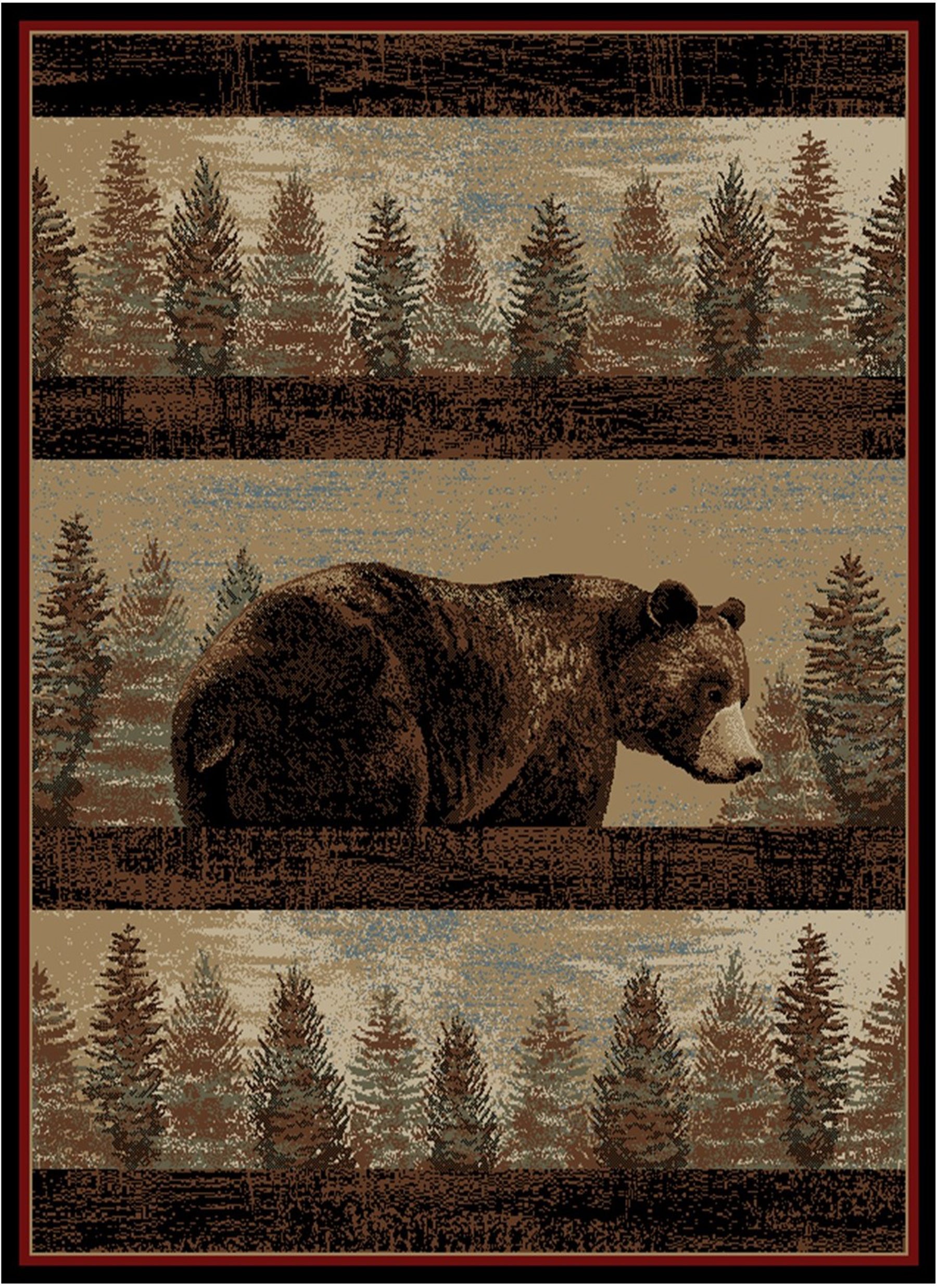 American Destination Blue Ridge Multi Area Rug – Great Blue Heron Furniture