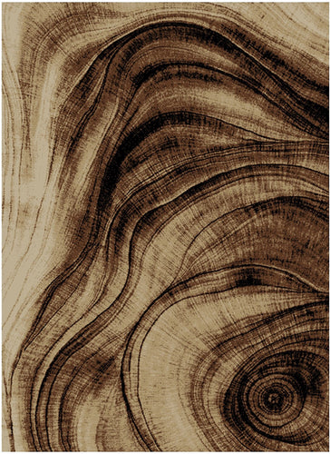 American Destination Flat Top Brown Area Rug