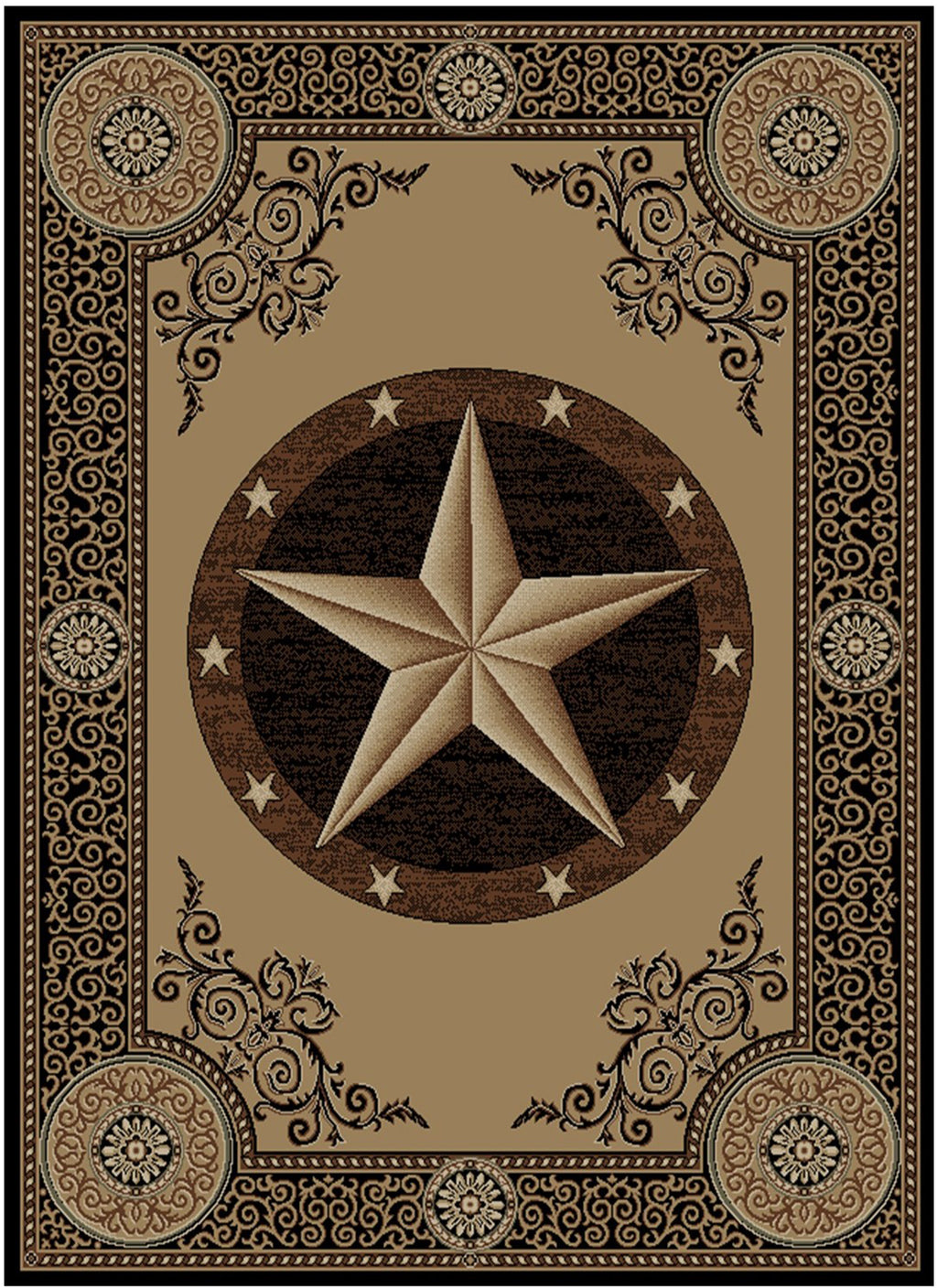 American Destinations Arlington Black Area Rug