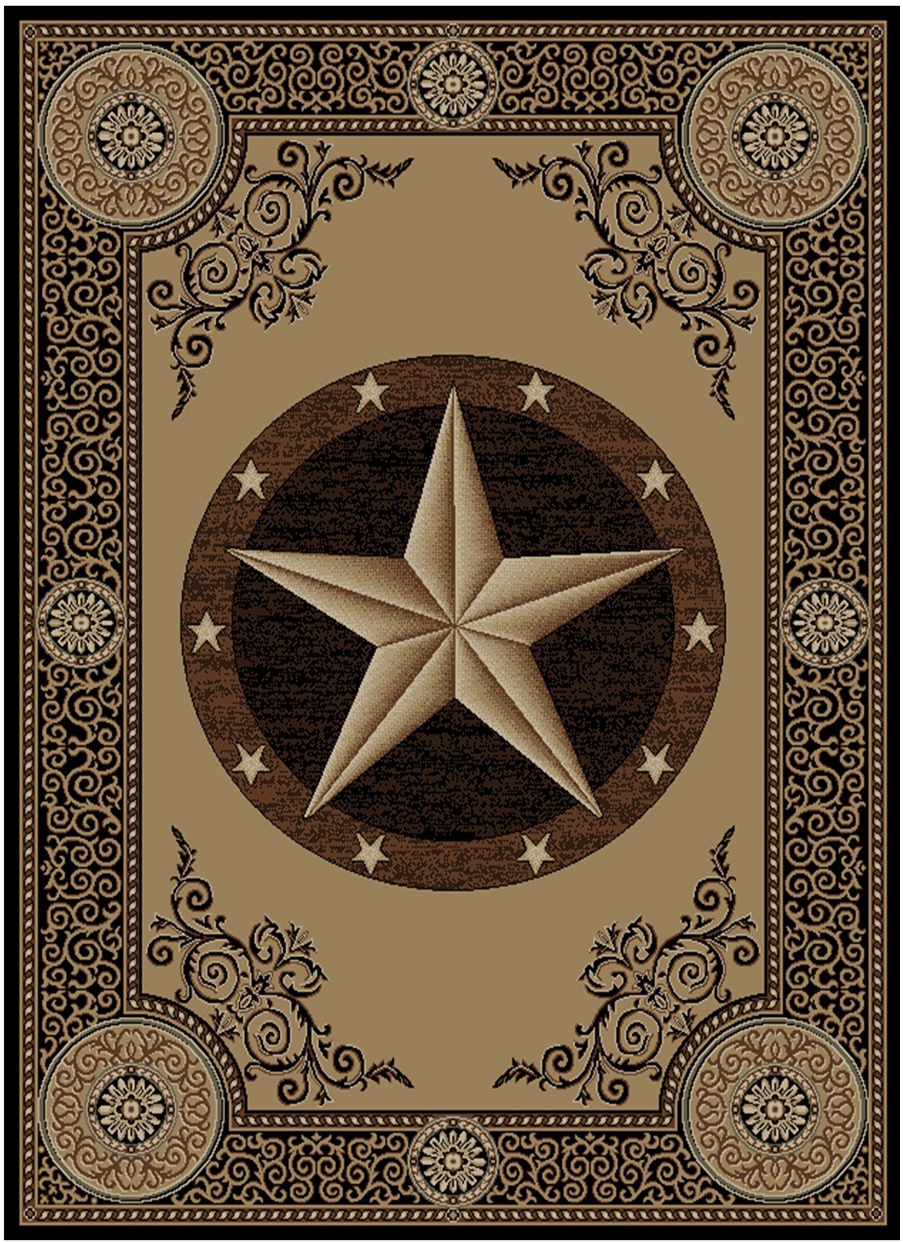 American Destinations Arlington Black Area Rug