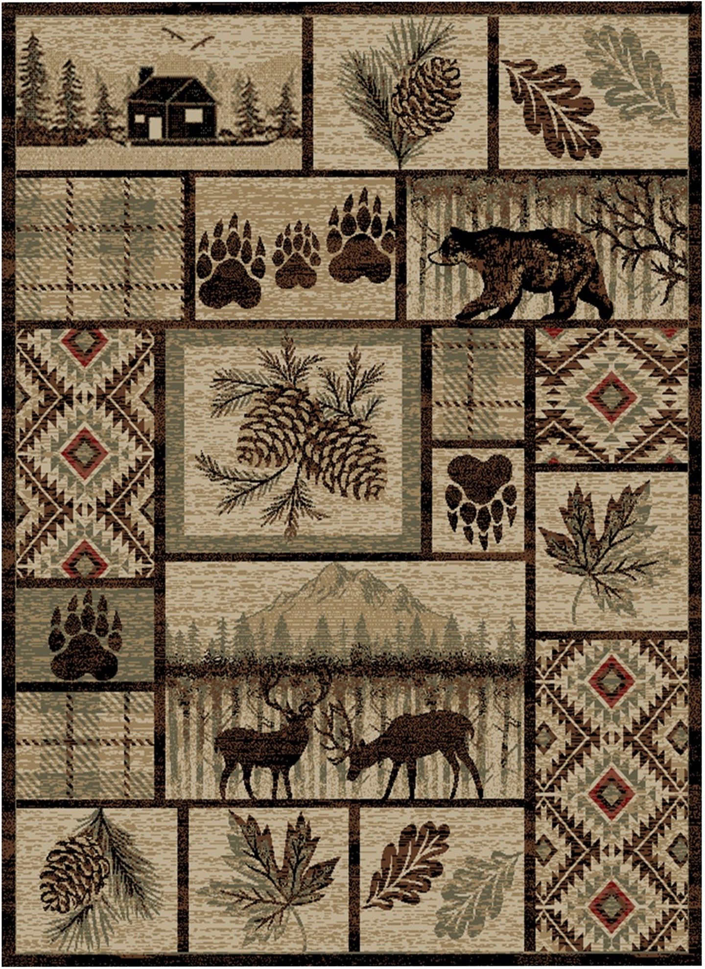American Destination Keystone Multi Area Rug