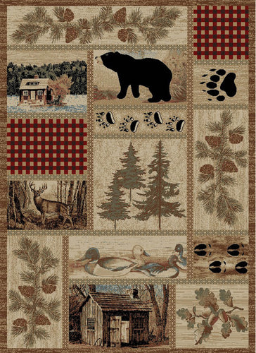 American Destination Getaway Trail Multi Area Rug