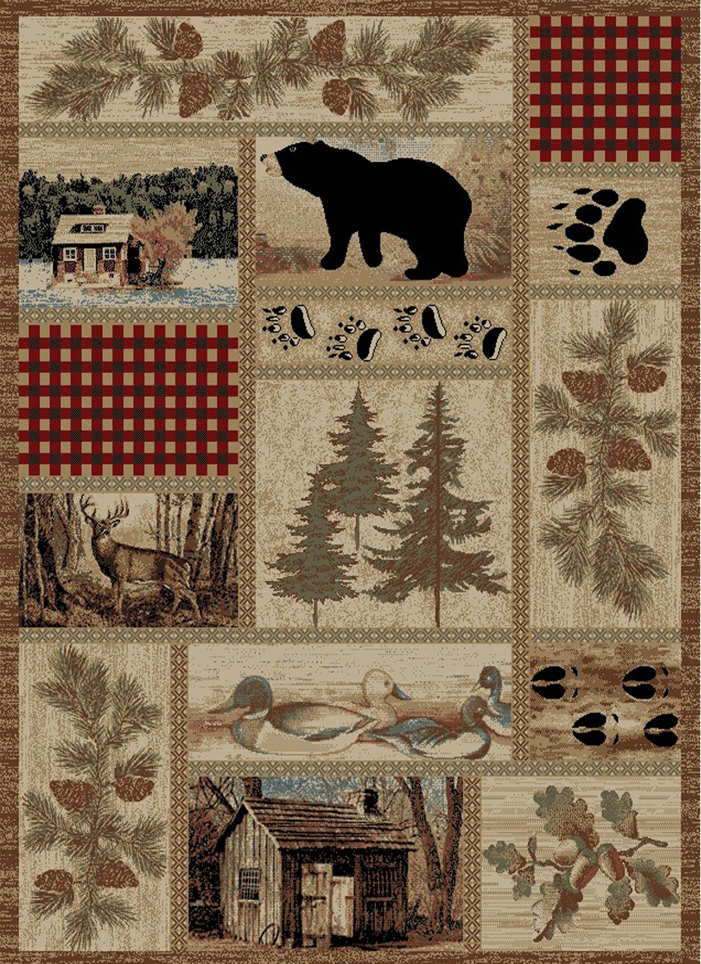 American Destination Getaway Trail Multi Area Rug
