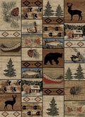 American Destination Mountain Solitude Multi Area Rug