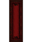 American Destination Woodlands Plaid Claret Runner