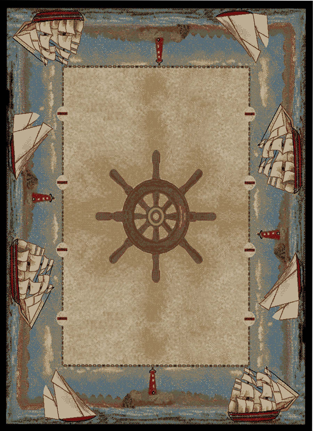 American Destination Key West Multi Area Rug