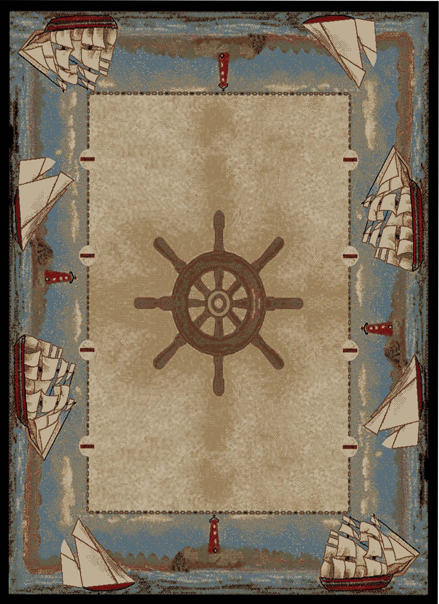 American Destination Key West Multi Area Rug