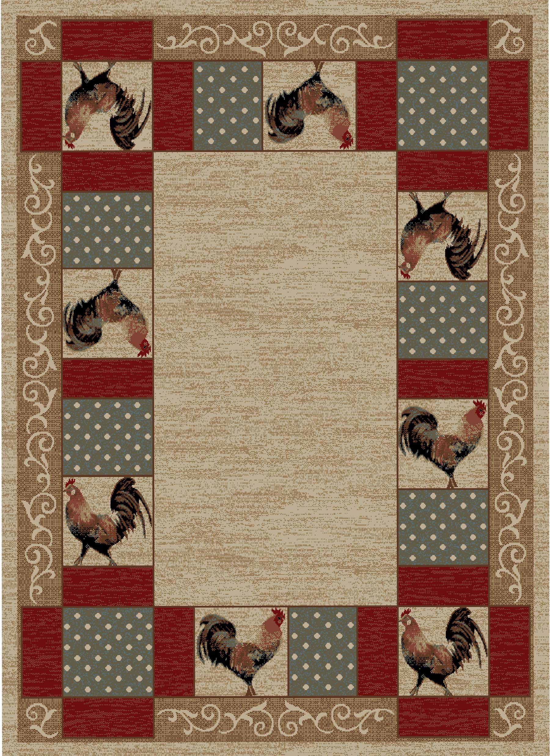 American Destination Barnyard Ivory Area Rug – Great Blue Heron Furniture