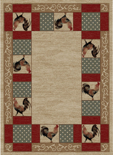 American Destination Barnyard Ivory Area Rug