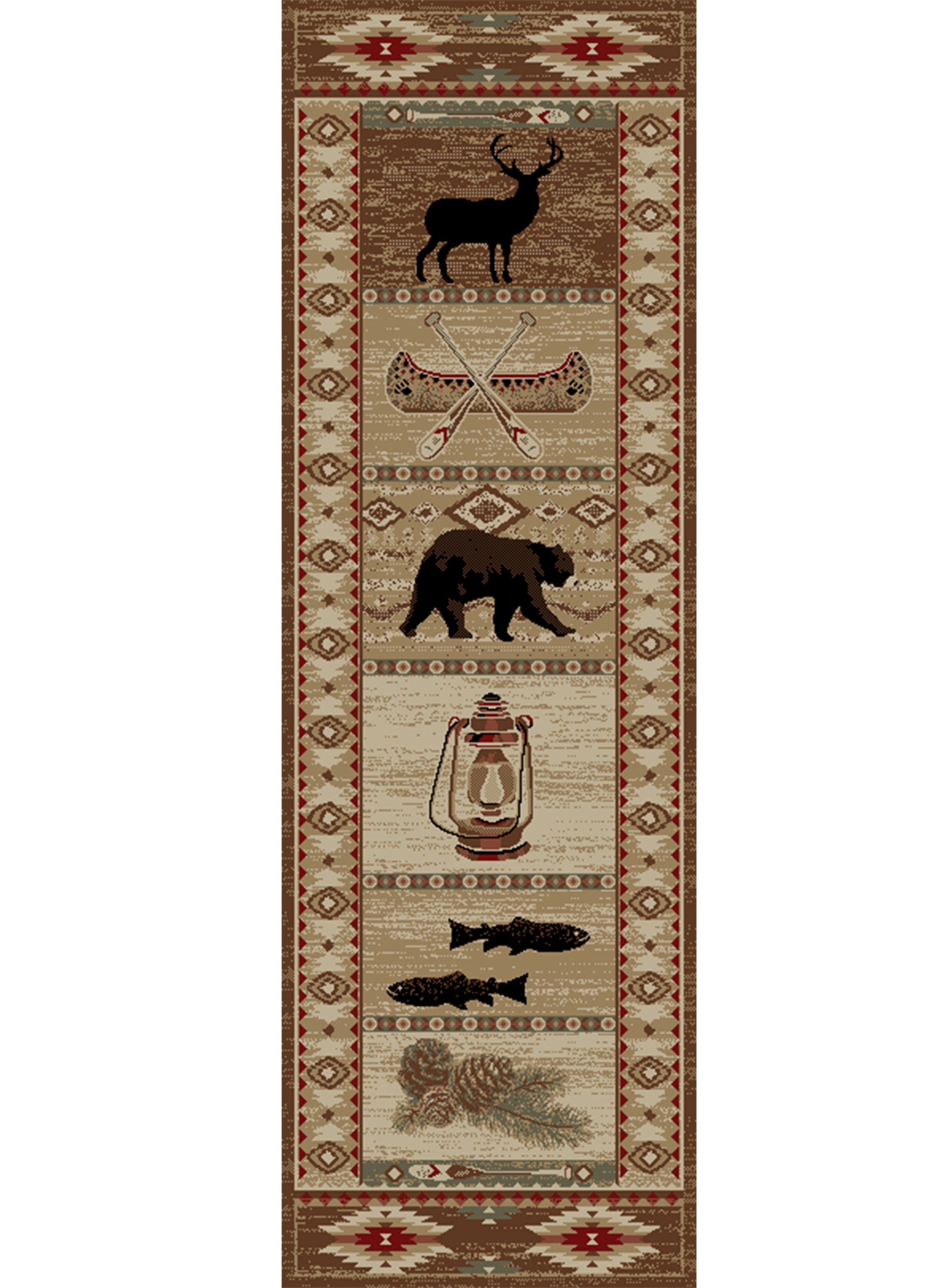 American Destinations River Camp Multi Area Rug