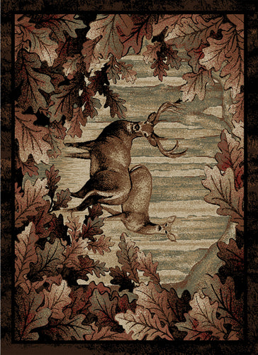 American Destination Whitetail Woods Multi Area Rug
