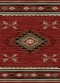 American Destination Arrowhead Red Area Rug