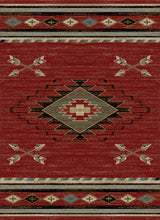 Load image into Gallery viewer, American Destination Arrowhead Red Area Rug