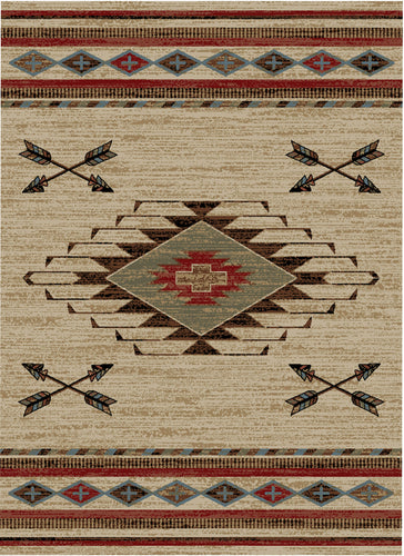 American Destination Arrowhead Antique Area Rug