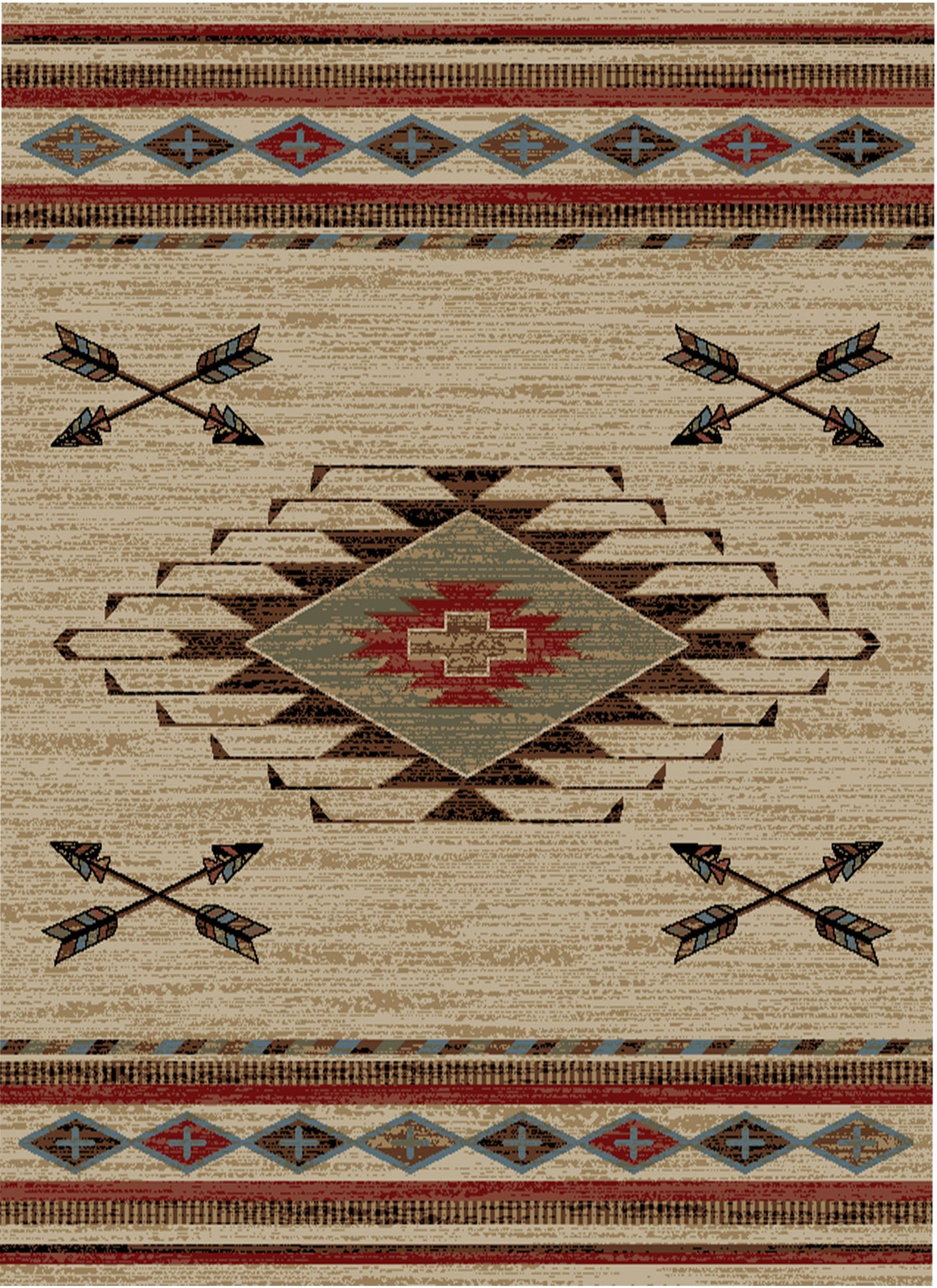 American Destination Arrowhead Antique Area Rug