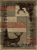 American Destination Woodgrain Multi Area Rug