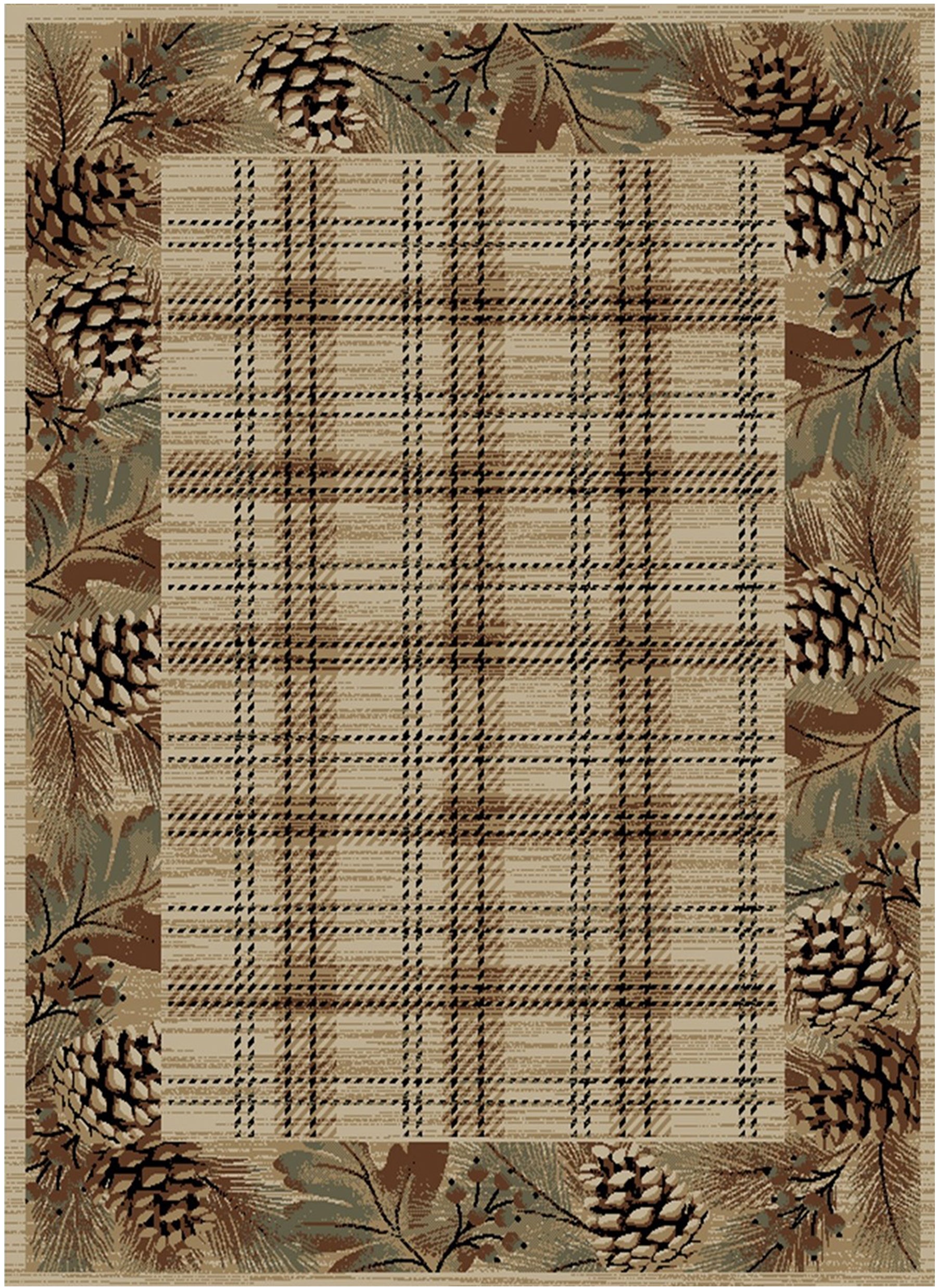 American Destination Pembroke Plaid Multi Area Rug