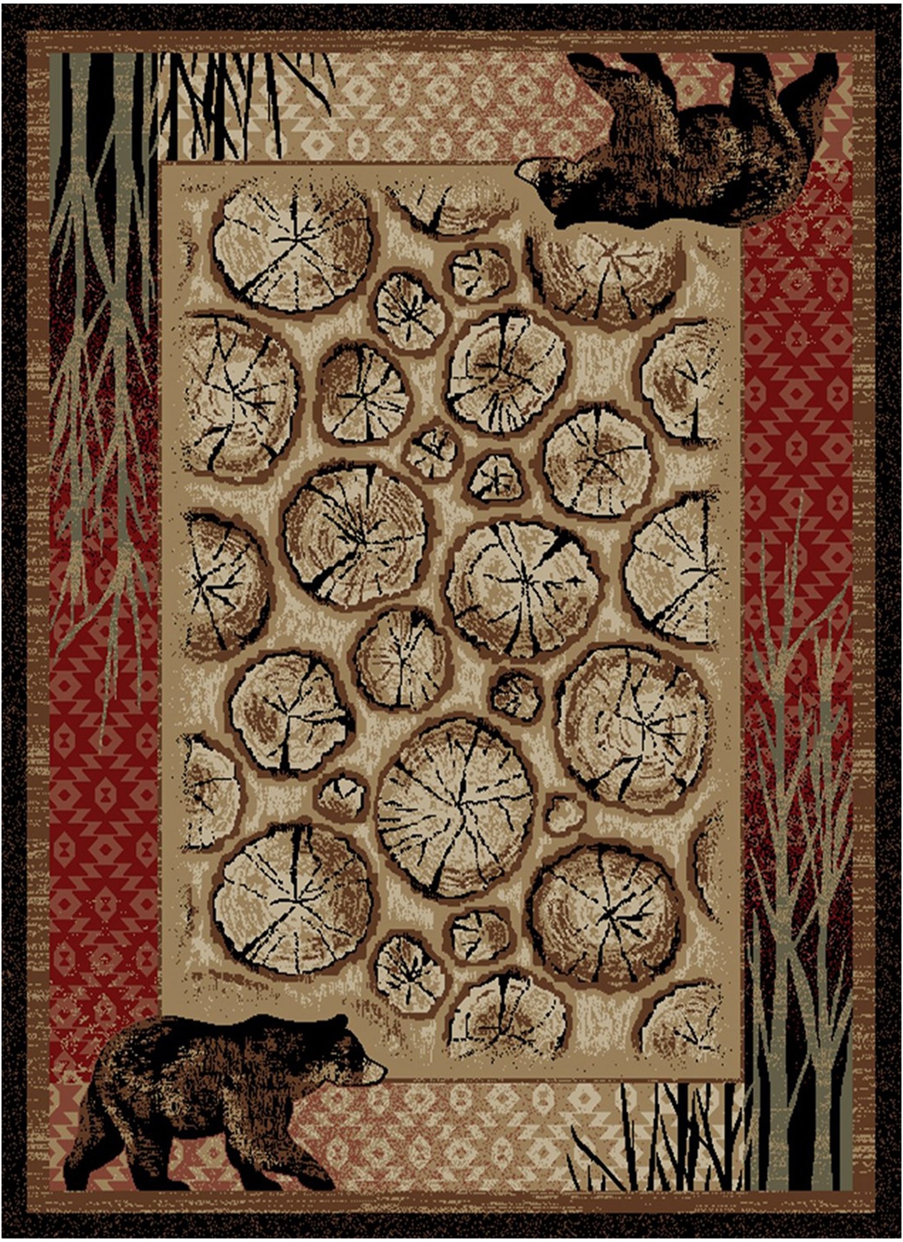 American Destinations Red Creek Multi Area Rug