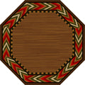 Image of an area rug, Flame - Red