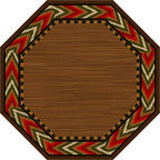 Image of an area rug, Flame - Red
