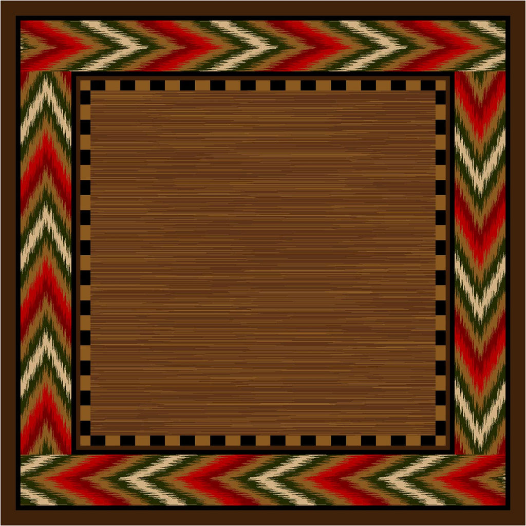 Image of an area rug, Flame - Red