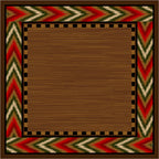 Image of an area rug, Flame - Red