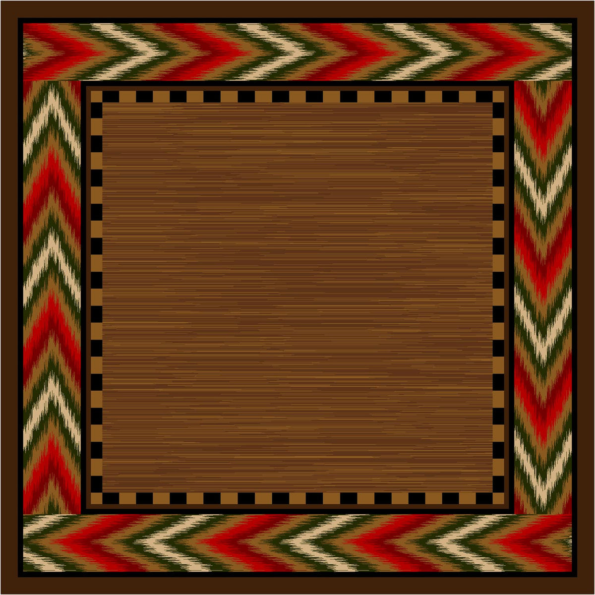 Image of an area rug, Flame - Red