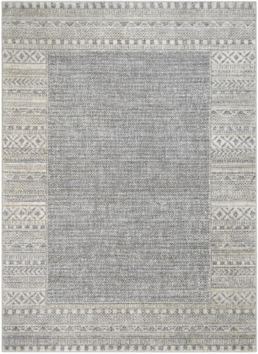 Athens Kavala Gray Contemporary Mediterranean Designer Area Rectangele Rug
