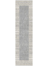 Load image into Gallery viewer, Athens Kavala Gray Contemporary Mediterranean Designer Area Rectangele Runner Rug