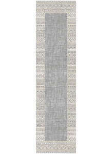 Athens Kavala Gray Contemporary Mediterranean Designer Area Rectangele Runner Rug