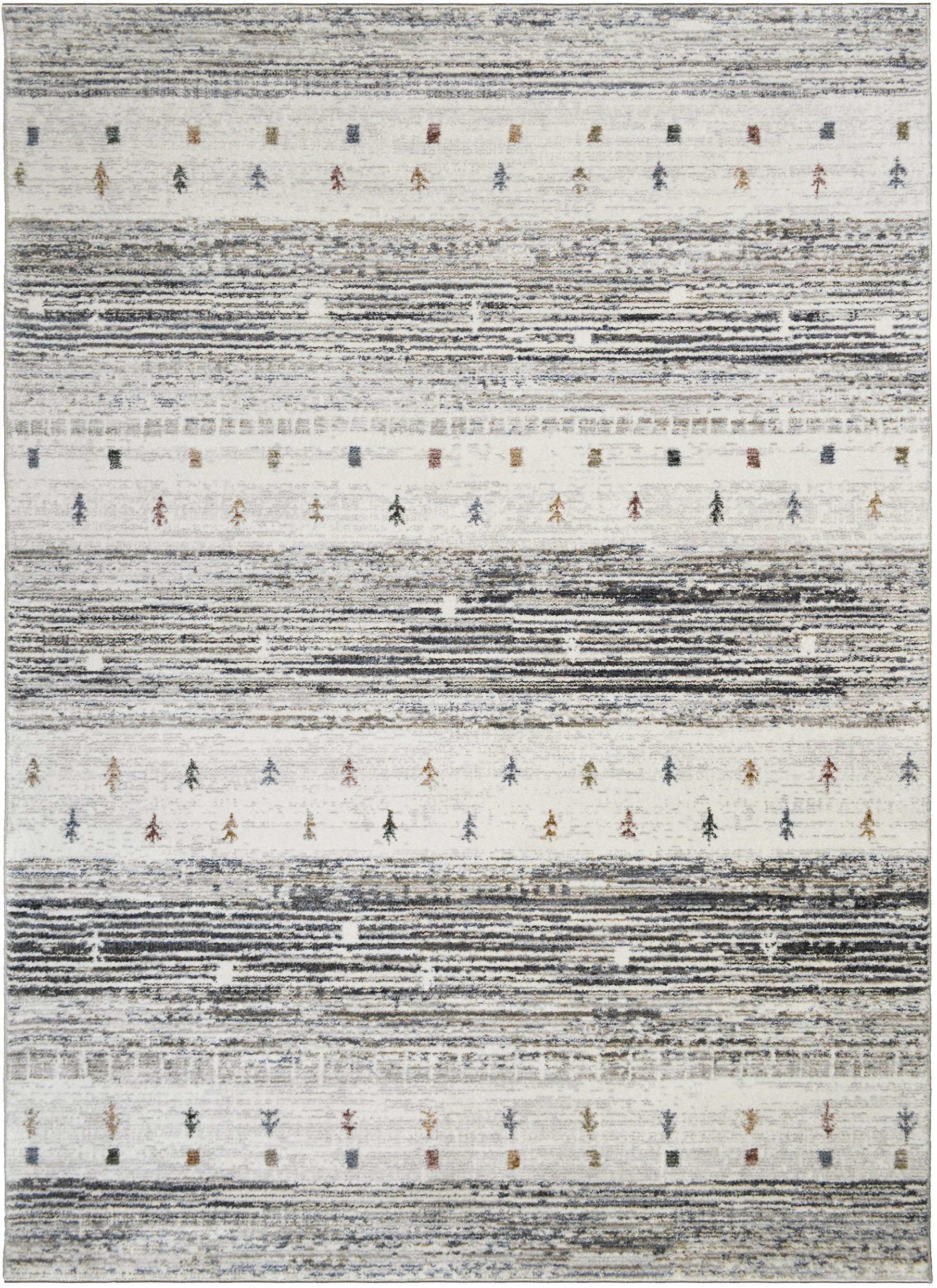 Athens Corinth Ivory Area Contemporary Designer Rug 