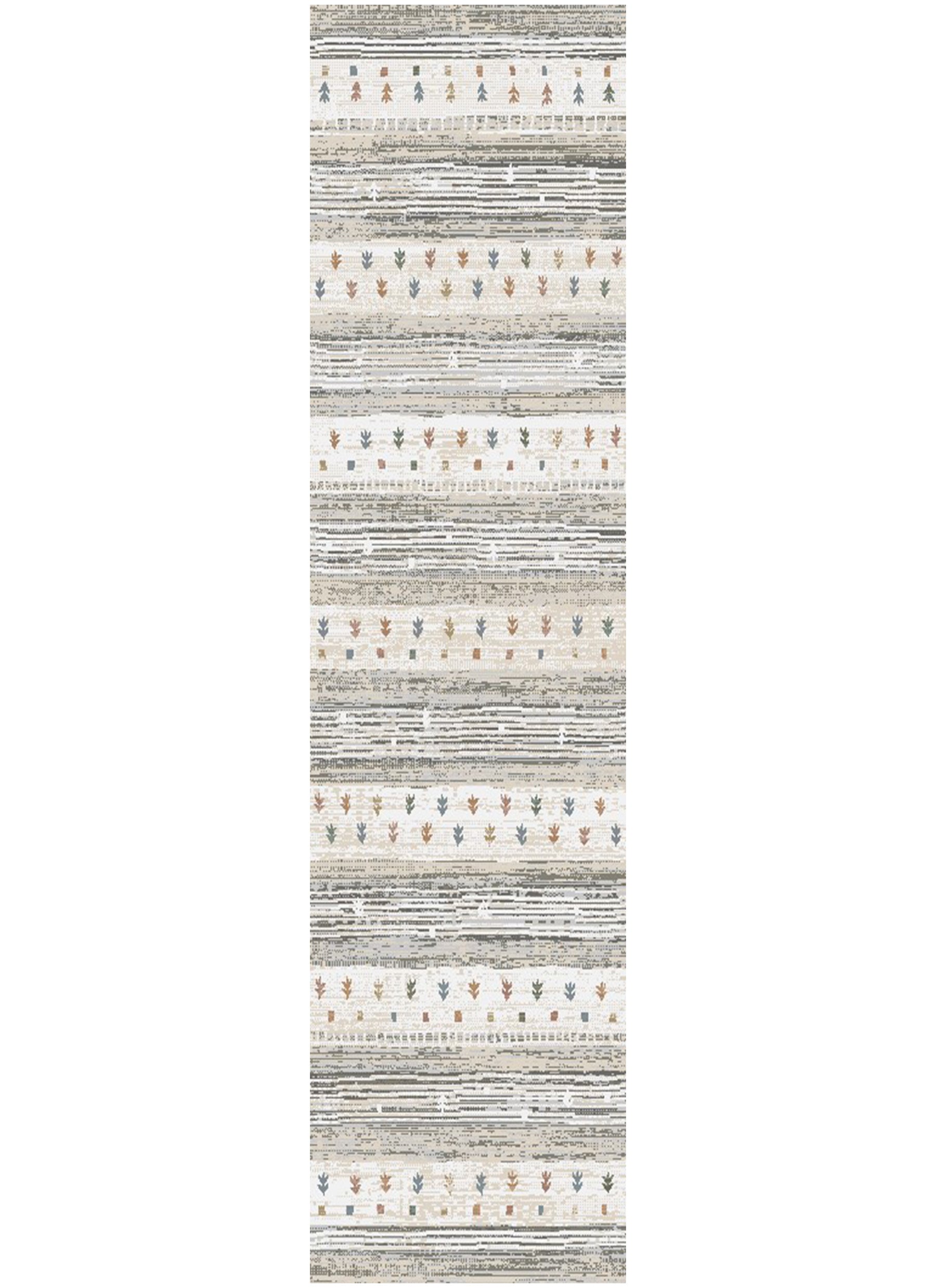 Athens Corinth Ivory Area Contemporary Designer Runner Rug 