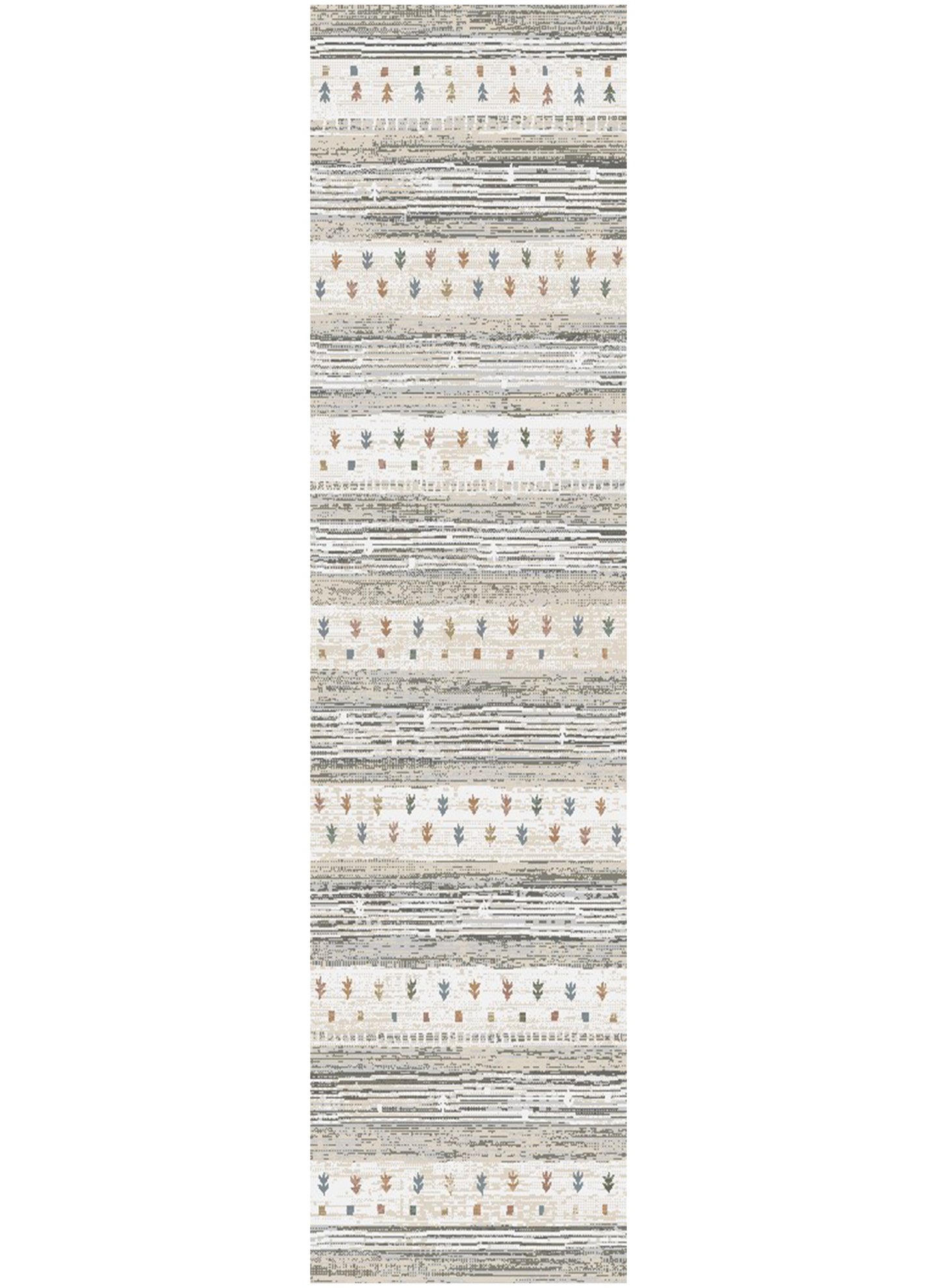 Athens Corinth Ivory Area Contemporary Designer Runner Rug 