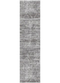 Athens Sparta Gray Contemporary Mediterranean Designer Area Rectangle Runner Rug