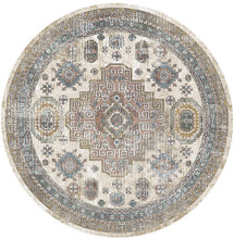 Load image into Gallery viewer, Athens Tripoli Taupe Contemporary Mediterranean Designer Area Round Rug
