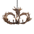8 Light Elongated Fallow Antler Chandelier Antler Chandelier