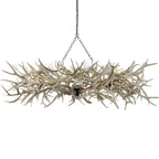 The Summit - 8 Light Mule Deer Abstract Antler Chandelier