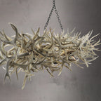 The Summit - 8 Light Mule Deer Abstract Antler Chandelier