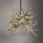 The Summit - 8 Light Mule Deer Abstract Antler Chandelier