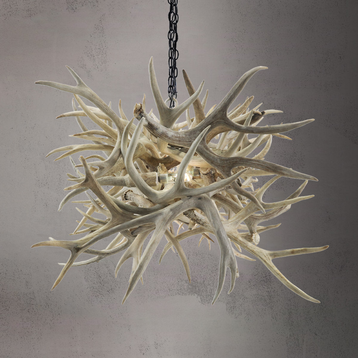 The Summit - 8 Light Mule Deer Abstract Antler Chandelier