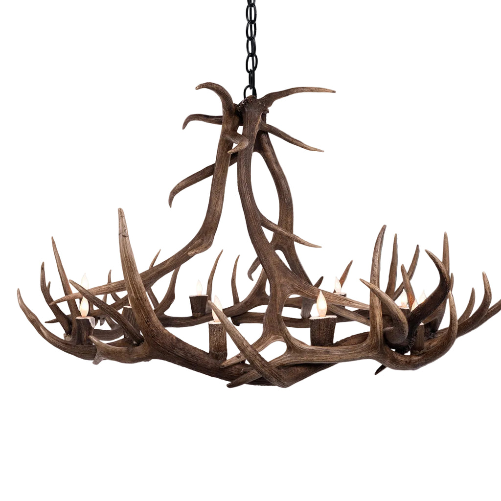 The Yellowstone 12 Lights Antler Chandelier