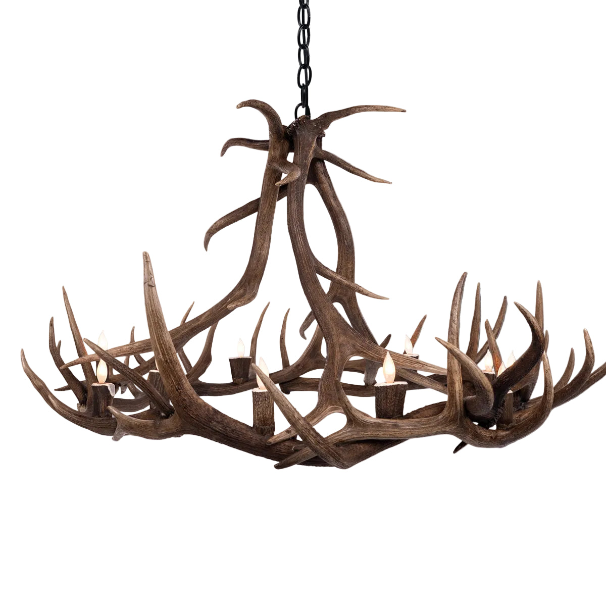 The Yellowstone 12 Lights Antler Chandelier