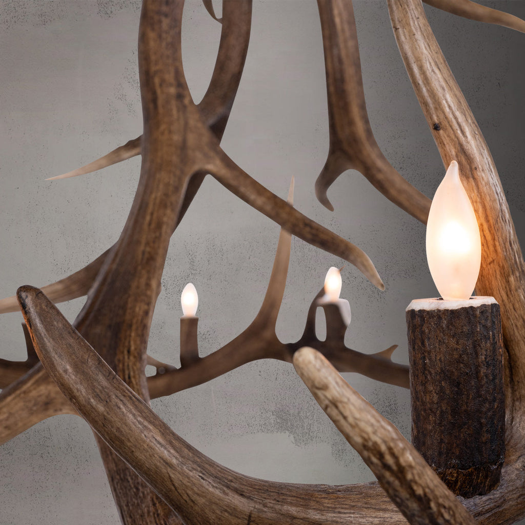 The Yellowstone 12 Lights Antler Chandelier