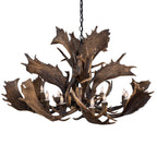 The Reserve - 12 Light Fallow Antler Chandelier