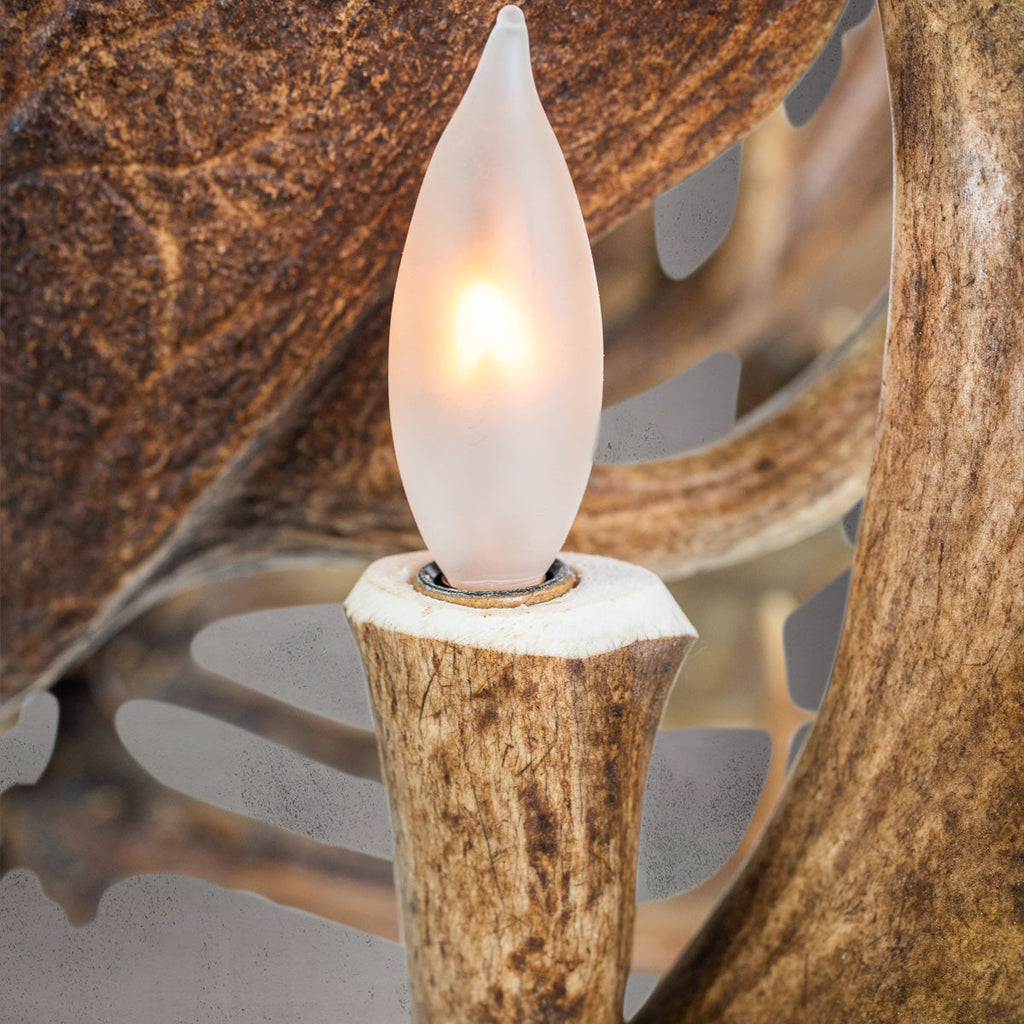 The Blanton - 16 Light Fallow Antler Chandelier