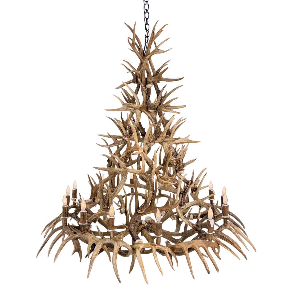 The Pinecrest - 14 Light Whitetail Antler Chandelier