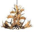The Black Label - 16 Light Elk & Fallow Antler Chandelier