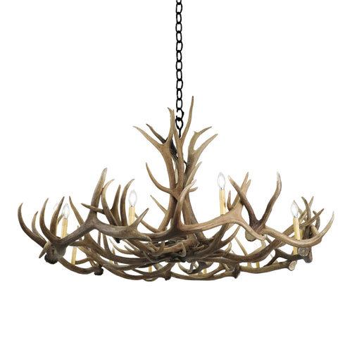 12 Light Elk Antler Chandelier - The Denali Antler Chandelier